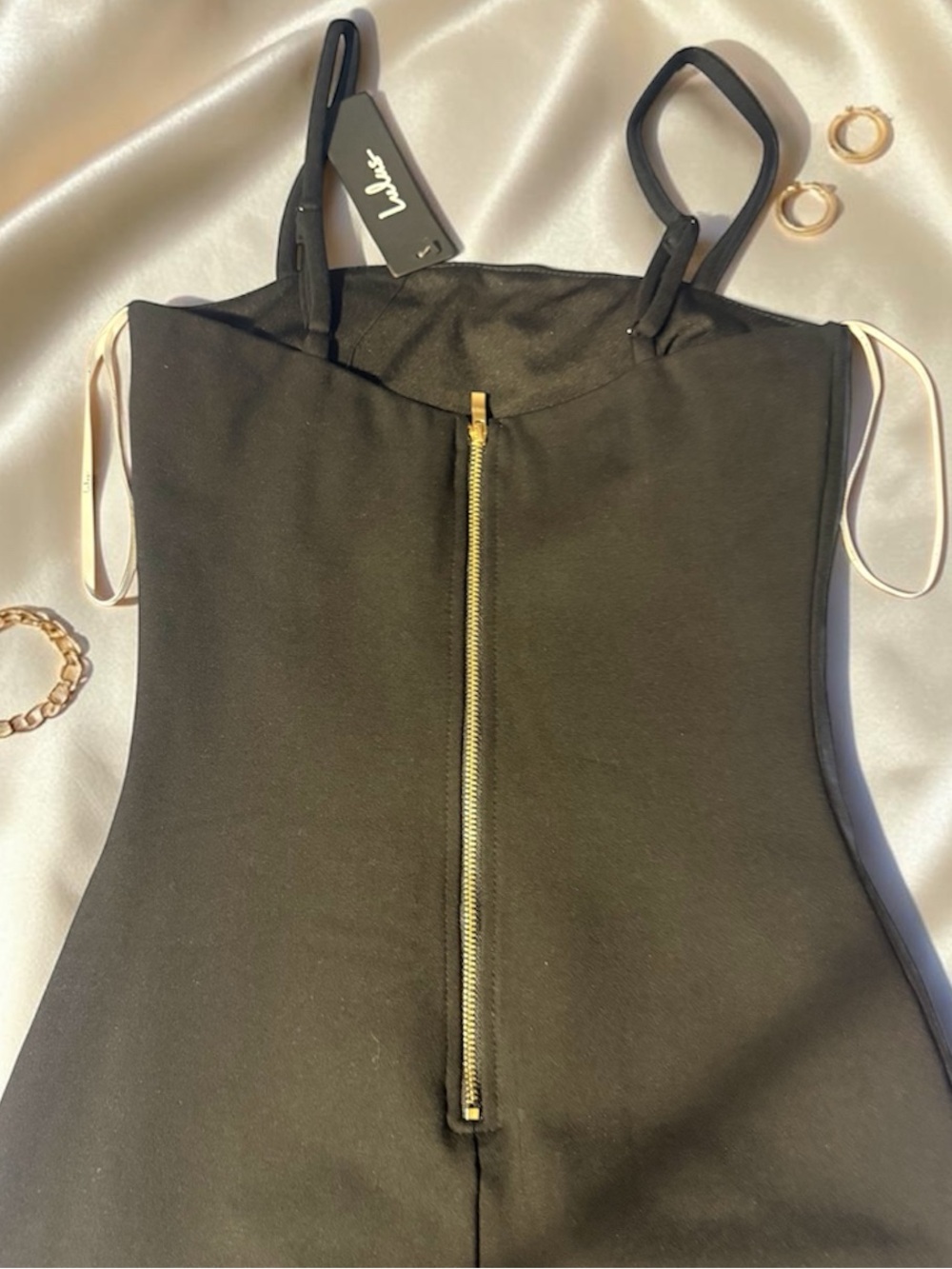 Lulu's Black Midi Bodycon Dress - Picture 2 of 2